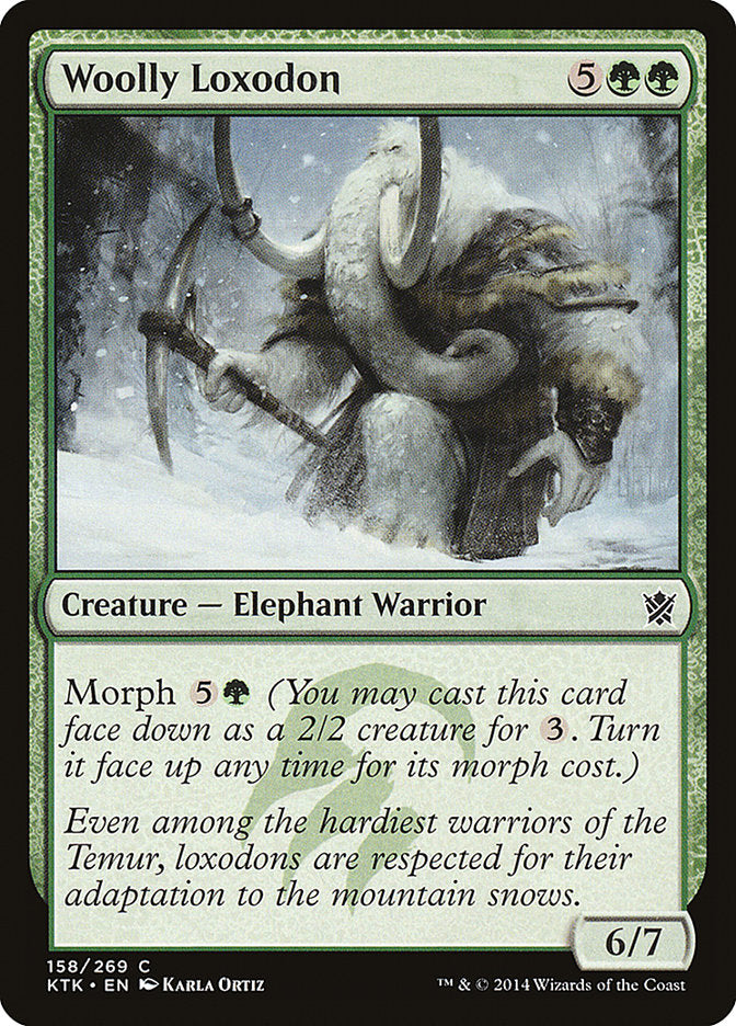Woolly Loxodon (158) [Khans of Tarkir] | Odin's Place