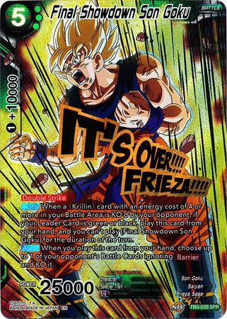 Final Showdown Son Goku (SPR) (TB3-035) [Clash of Fates] | Odin's Place