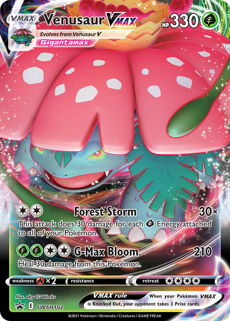 Venusaur VMAX (SWSH102) (Jumbo Card) [Sword & Shield: Black Star Promos] | Odin's Place
