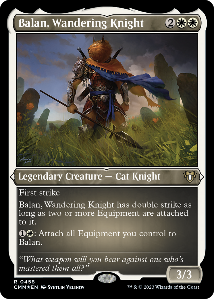 Balan, Wandering Knight (Foil Etched) [Commander Masters] | Odin's Place