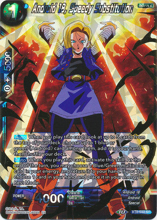 Android 18, Speedy Substitution (BT8-033) [Malicious Machinations] | Odin's Place