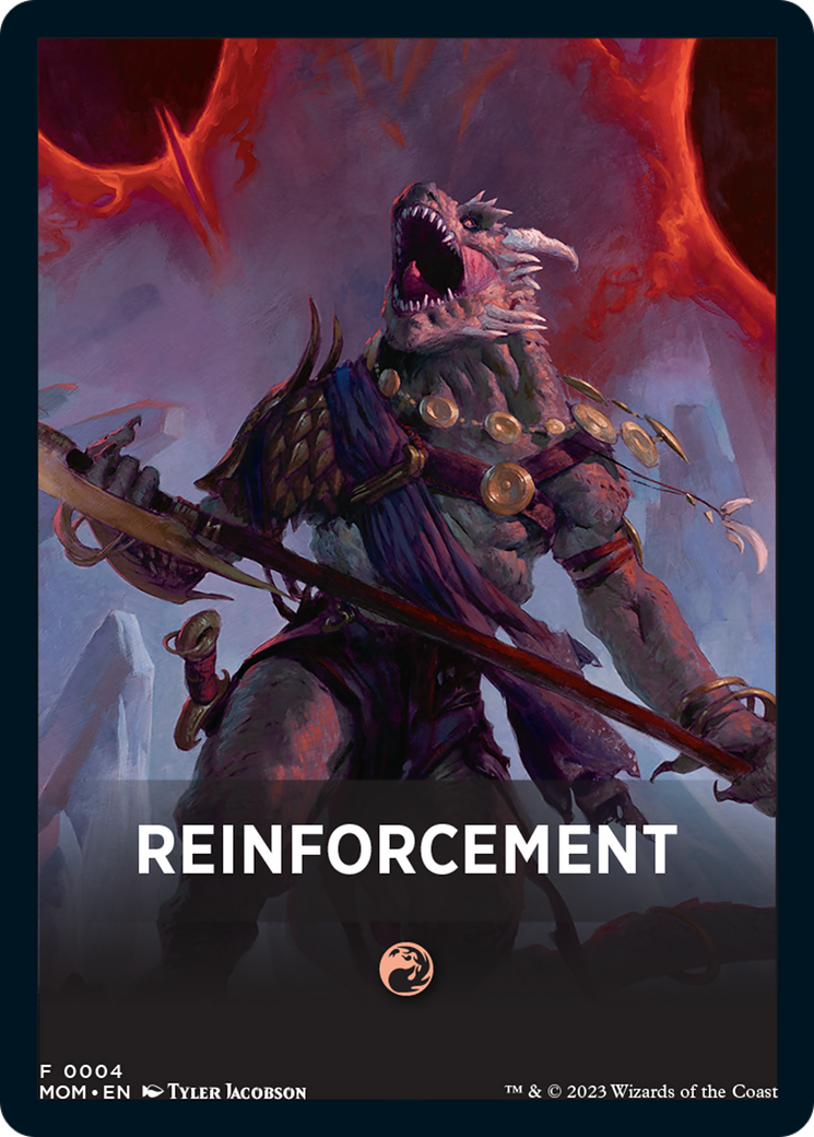 Reinforcement Theme Card [March of the Machine Tokens] | Odin's Place