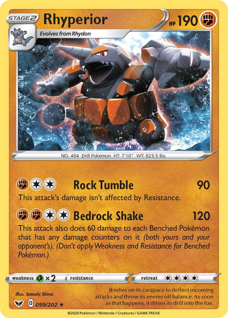 Rhyperior (099/202) [Sword & Shield: Base Set] | Odin's Place