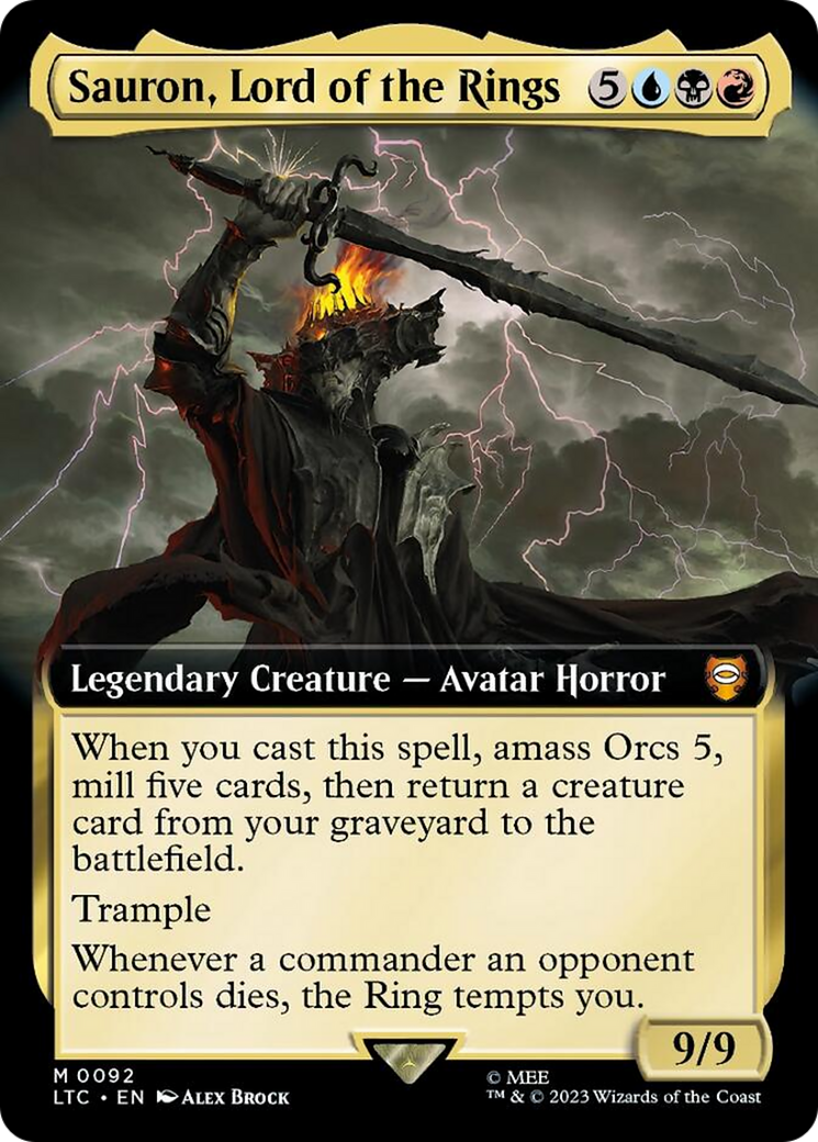 Sauron, Lord of the Rings (Extended Art) [The Lord of the Rings: Tales of Middle-Earth Commander] | Odin's Place