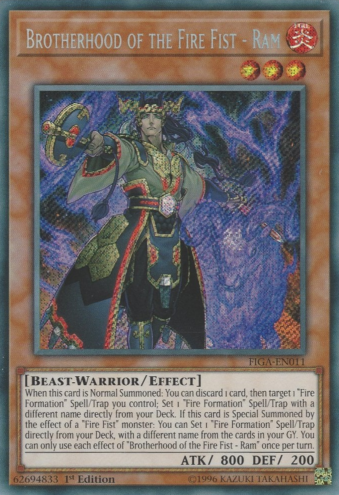 Brotherhood of the Fire Fist - Ram [FIGA-EN011] Secret Rare | Odin's Place