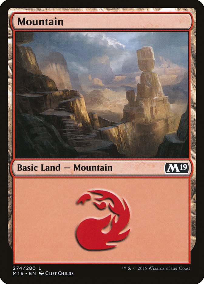 Mountain (274) [Core Set 2019] | Odin's Place