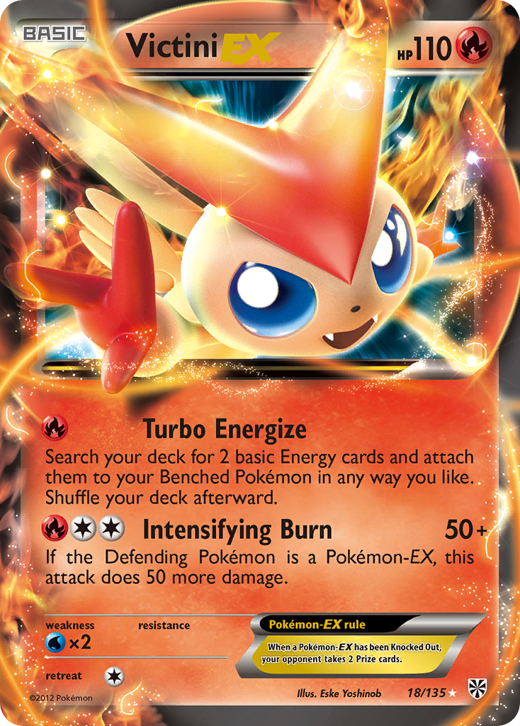Victini EX (18/135) [Black & White: Plasma Storm] | Odin's Place