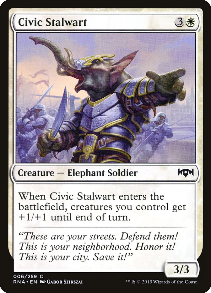 Civic Stalwart (6) [Ravnica Allegiance] | Odin's Place