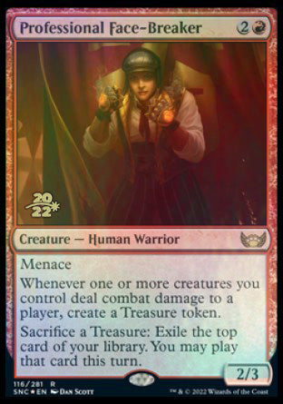 Professional Face-Breaker [Streets of New Capenna Prerelease Promos] | Odin's Place