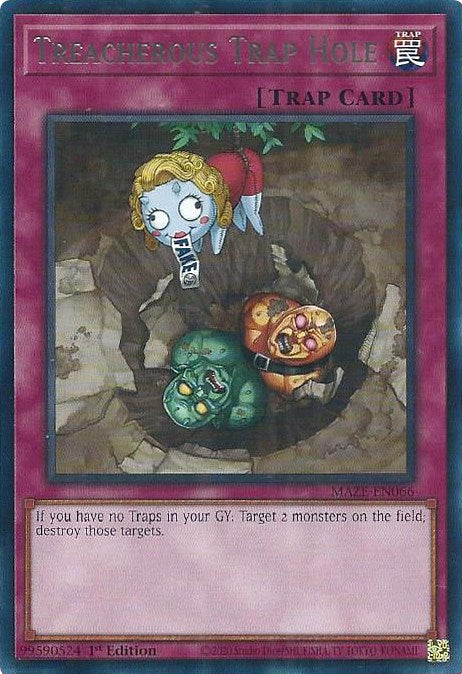 Treacherous Trap Hole [MAZE-EN066] Rare | Odin's Place