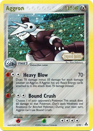 Aggron (2/92) (Stamped) [EX: Legend Maker] | Odin's Place