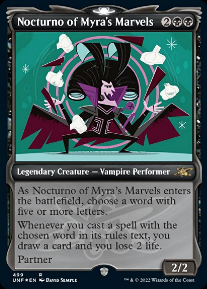Nocturno of Myra's Marvels (Showcase) (Galaxy Foil) [Unfinity] | Odin's Place