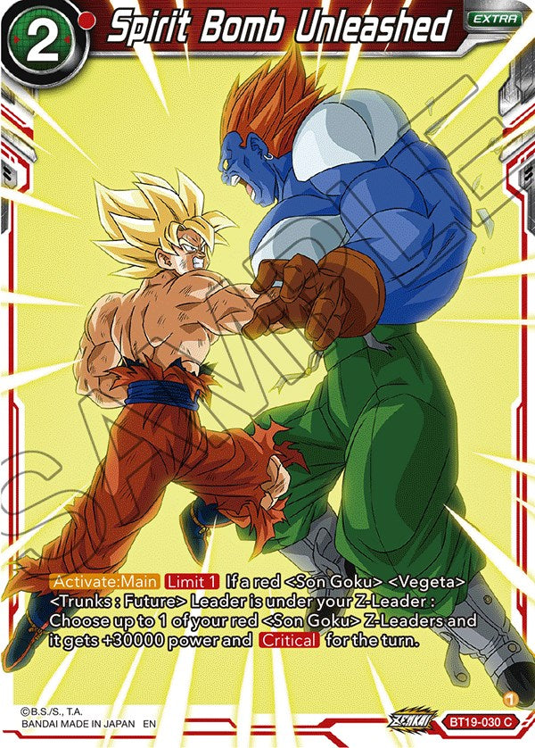 Spirit Bomb Unleashed (BT19-030) [Fighter's Ambition] | Odin's Place