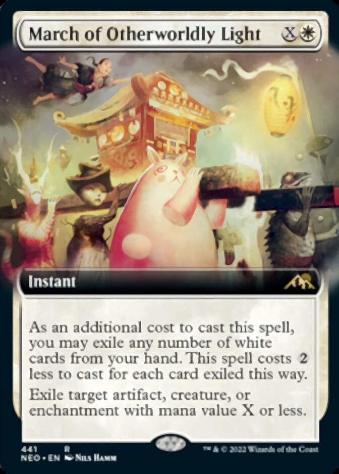 March of Otherworldly Light (Extended Art) [Kamigawa: Neon Dynasty] | Odin's Place