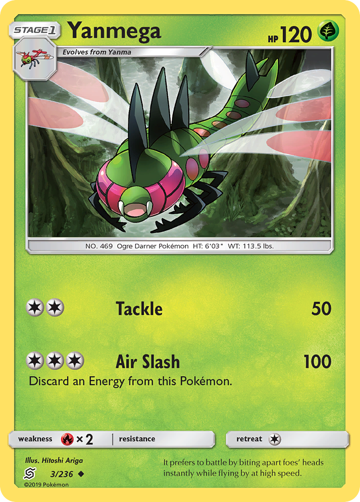 Yanmega (3/236) [Sun & Moon: Unified Minds] | Odin's Place