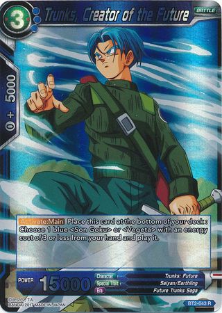 Trunks, Creator of the Future (BT2-043) [Union Force] | Odin's Place