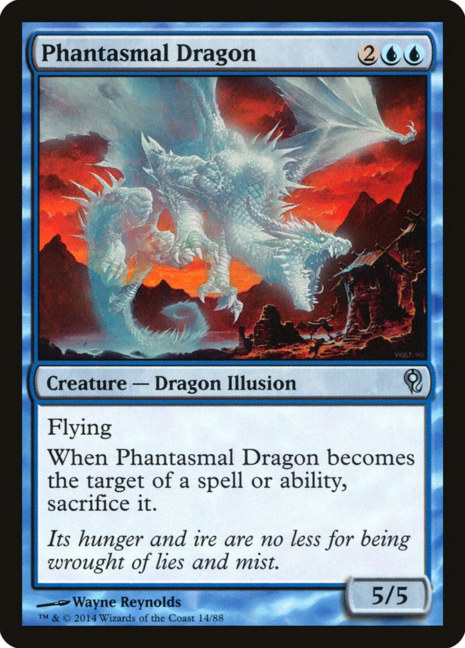Phantasmal Dragon (14) [Duel Decks: Jace vs. Vraska] | Odin's Place