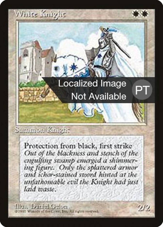 White Knight [Fourth Edition (Foreign Black Border)] | Odin's Place
