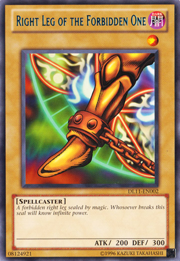 Right Leg of the Forbidden One (Blue) [DL11-EN002] Rare | Odin's Place