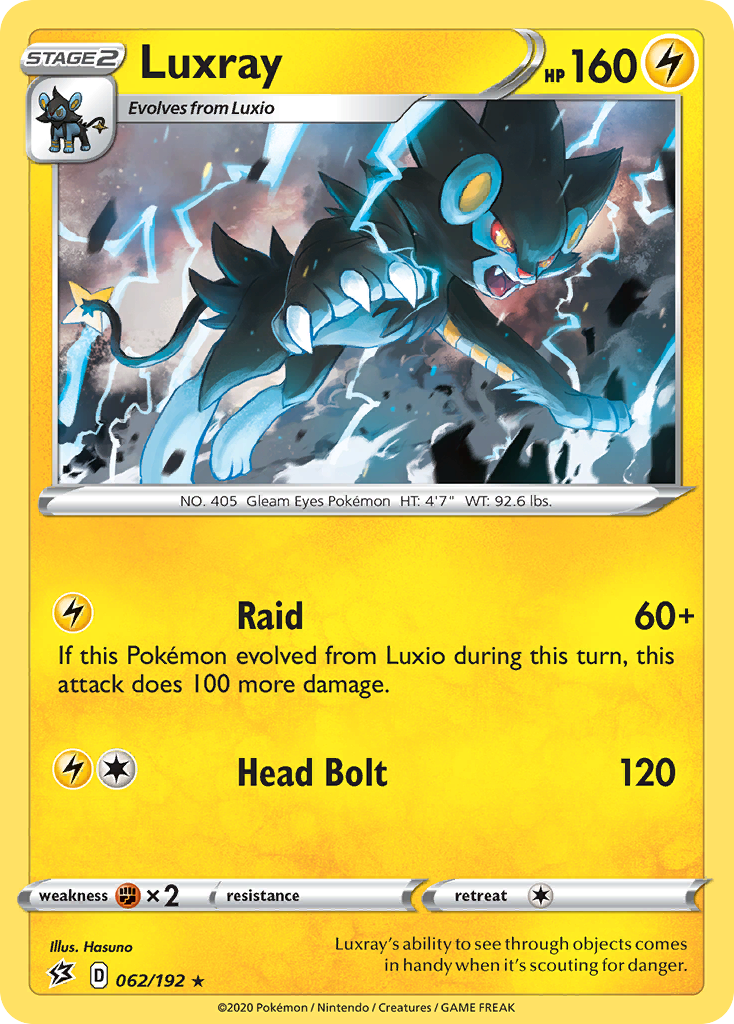 Luxray (062/192) [Sword & Shield: Rebel Clash] | Odin's Place