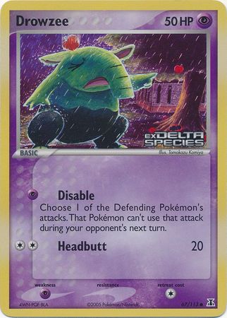 Drowzee (67/113) (Stamped) [EX: Delta Species] | Odin's Place