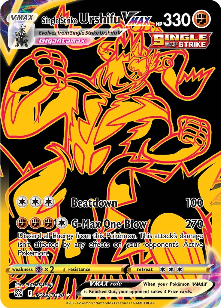 Single Strike Urshifu VMAX (TG29/TG30) [Sword & Shield: Brilliant Stars] | Odin's Place