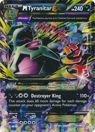 M Tyranitar EX (43/98) (Jumbo Card) [XY: Ancient Origins] | Odin's Place