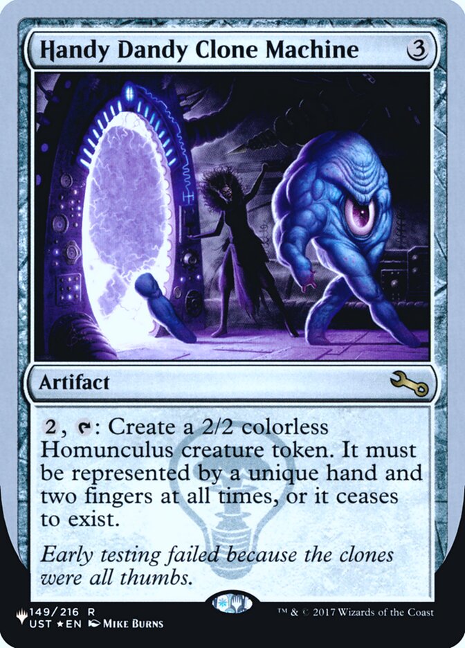 Handy Dandy Clone Machine (Unfinity Foil Edition) [The List] | Odin's Place