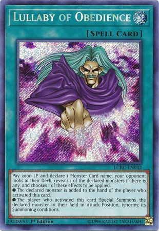 Lullaby of Obedience [LCKC-EN042] Secret Rare | Odin's Place