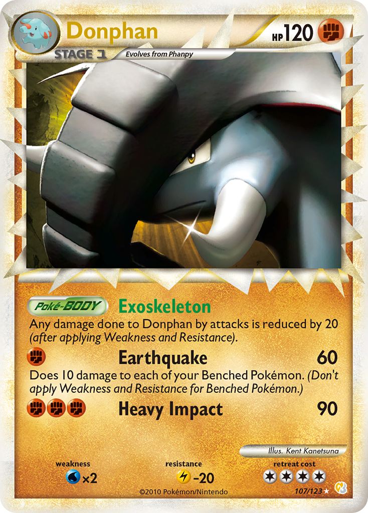 Donphan (107/123) [HeartGold & SoulSilver: Base Set] | Odin's Place
