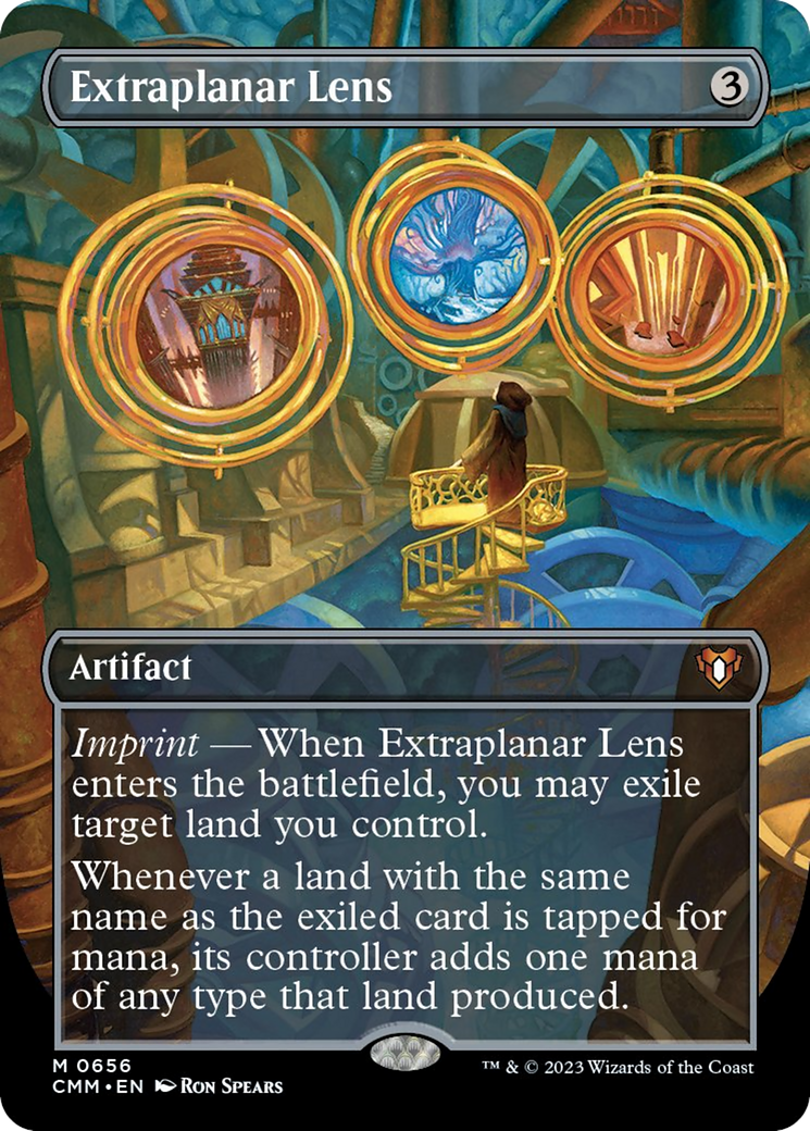 Extraplanar Lens (Borderless Alternate Art) [Commander Masters] | Odin's Place