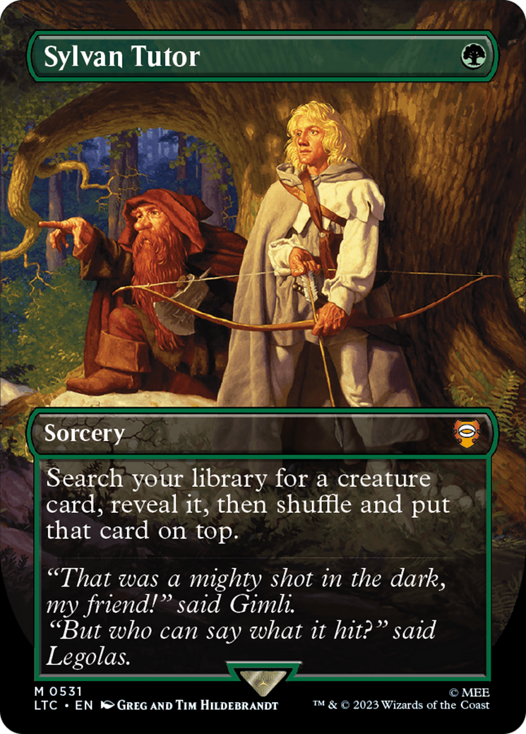 Sylvan Tutor (Borderless) [The Lord of the Rings: Tales of Middle-Earth Commander] | Odin's Place