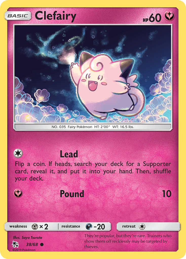 Clefairy (38/68) [Sun & Moon: Hidden Fates] | Odin's Place