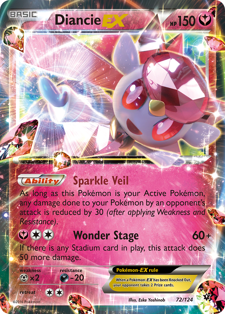 Diancie EX (72/124) [XY: Fates Collide] | Odin's Place