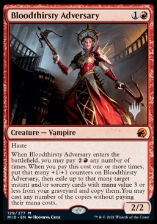 Bloodthirsty Adversary (Promo Pack) [Innistrad: Midnight Hunt Promos] | Odin's Place