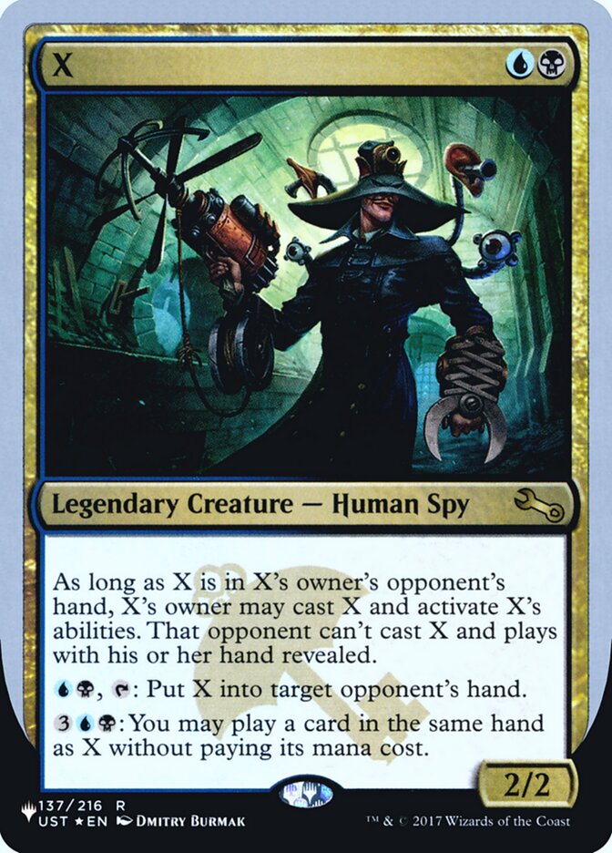 X (Unfinity Foil Edition) [The List] | Odin's Place