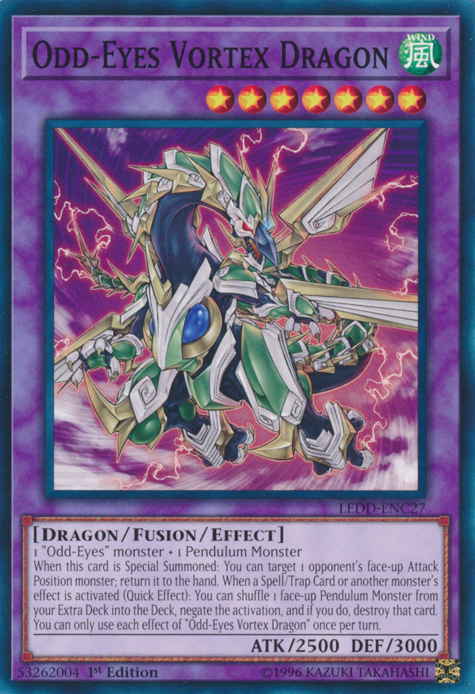 Odd-Eyes Vortex Dragon [LEDD-ENC27] Common | Odin's Place