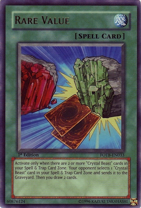 Rare Value [FOTB-EN033] Ultra Rare | Odin's Place