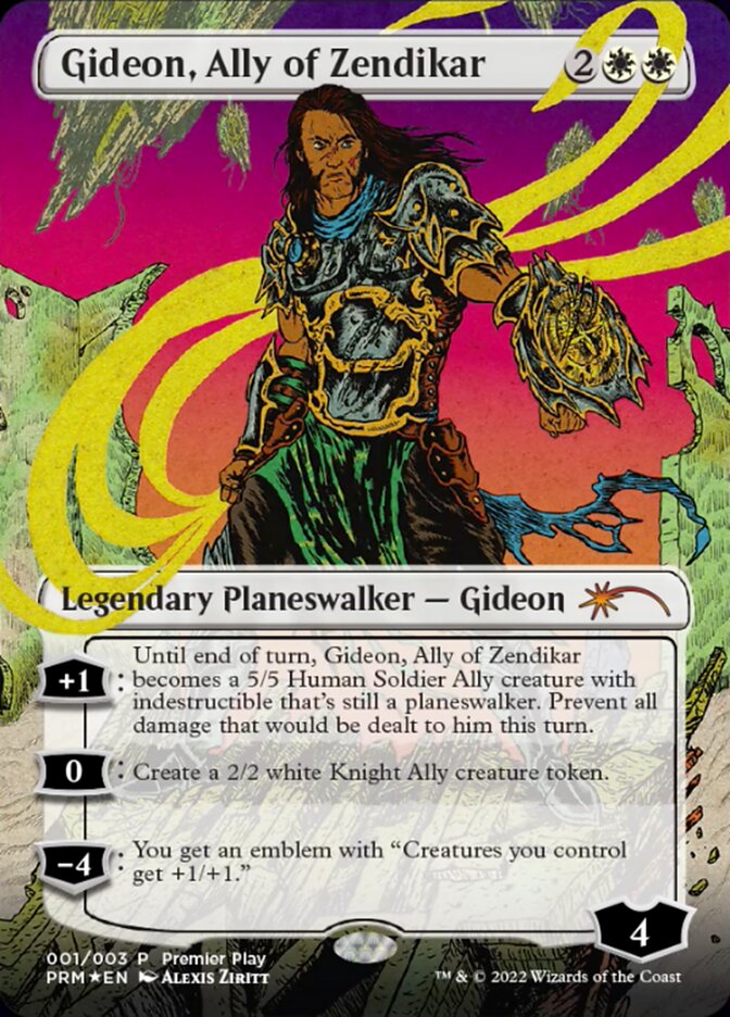 Gideon, Ally of Zendikar (Borderless) [Regional Championship Qualifiers 2022] | Odin's Place