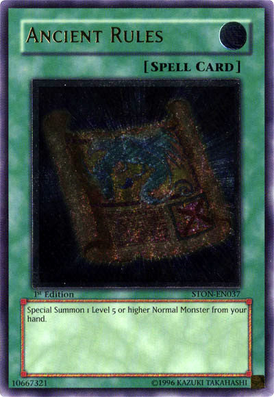 Ancient Rules [STON-EN037] Ultimate Rare | Odin's Place