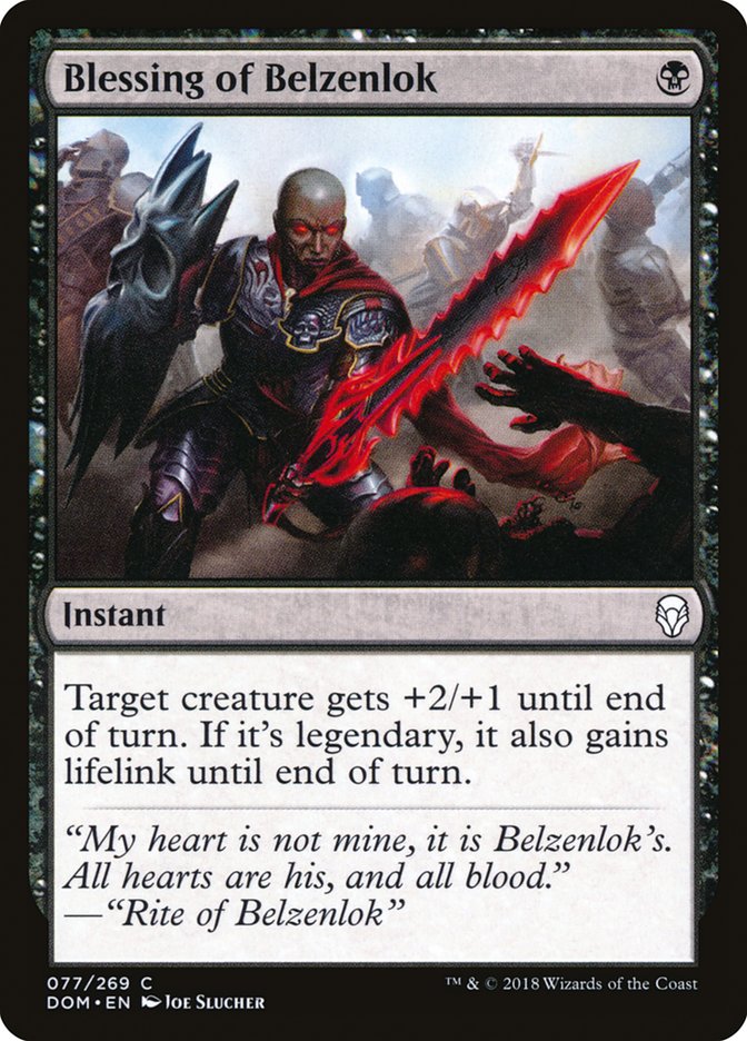 Blessing of Belzenlok (77) [Dominaria] | Odin's Place