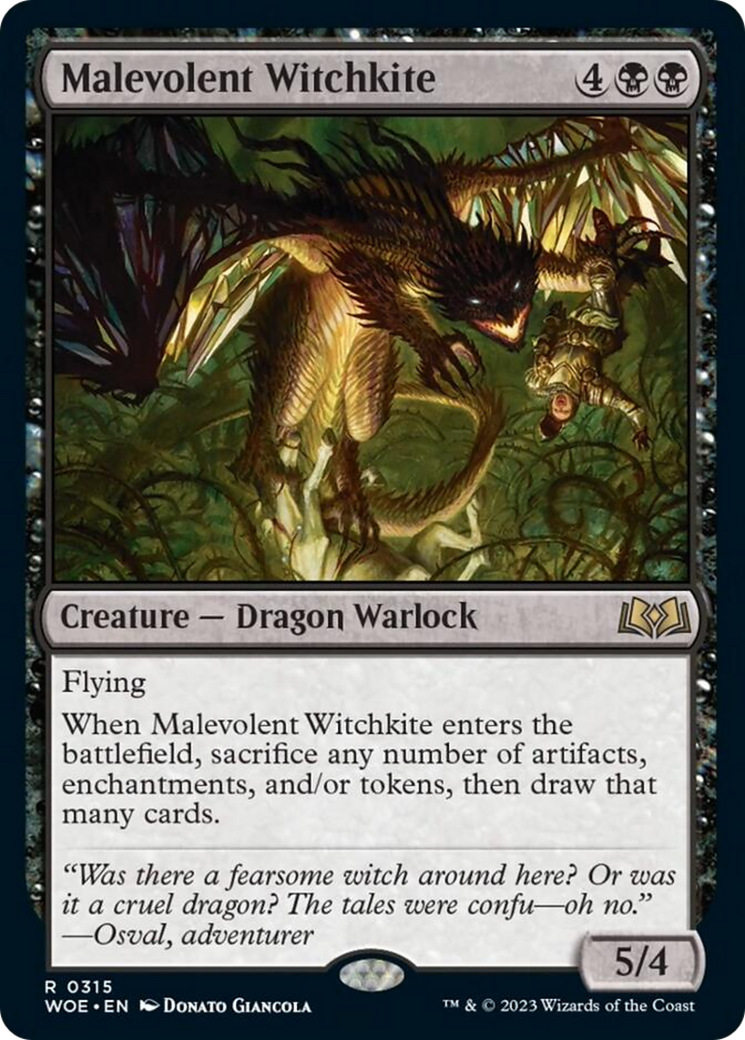 Malevolent Witchkite [Wilds of Eldraine] | Odin's Place