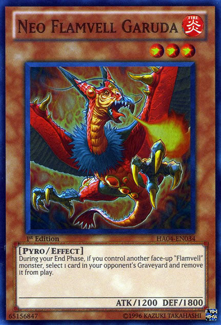 Neo Flamvell Garuda [HA04-EN034] Super Rare | Odin's Place