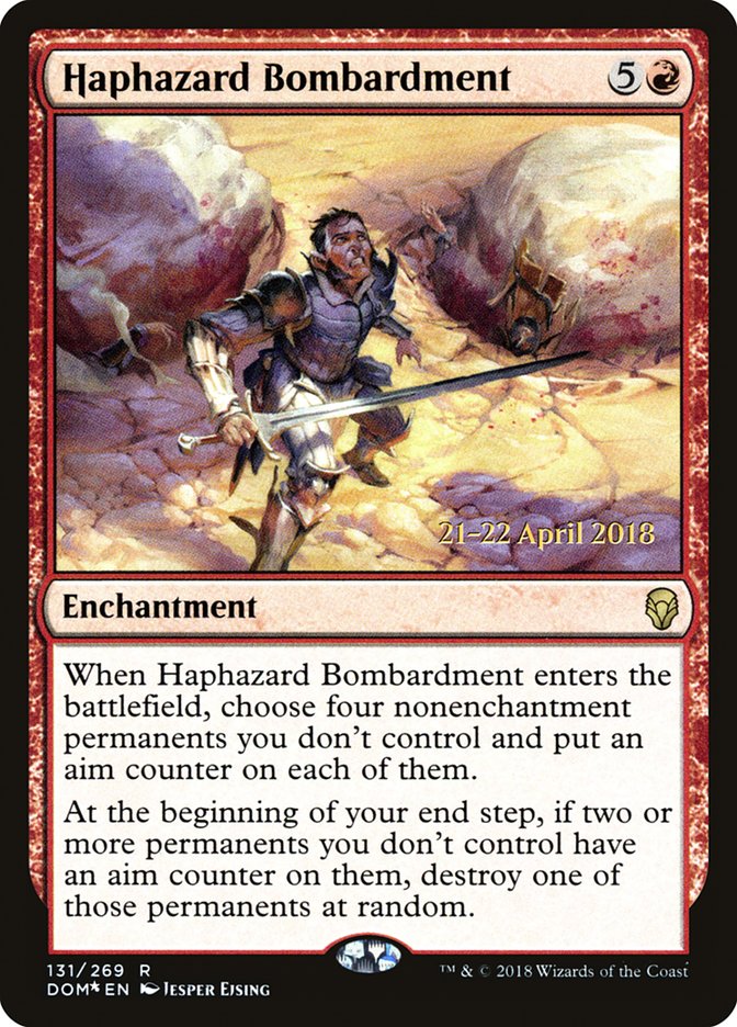 Haphazard Bombardment (131) [Dominaria Prerelease Promos] | Odin's Place