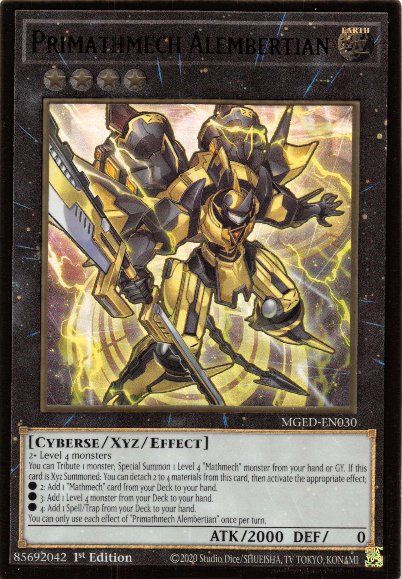 Primathmech Alembertian [MGED-EN030] Gold Rare | Odin's Place
