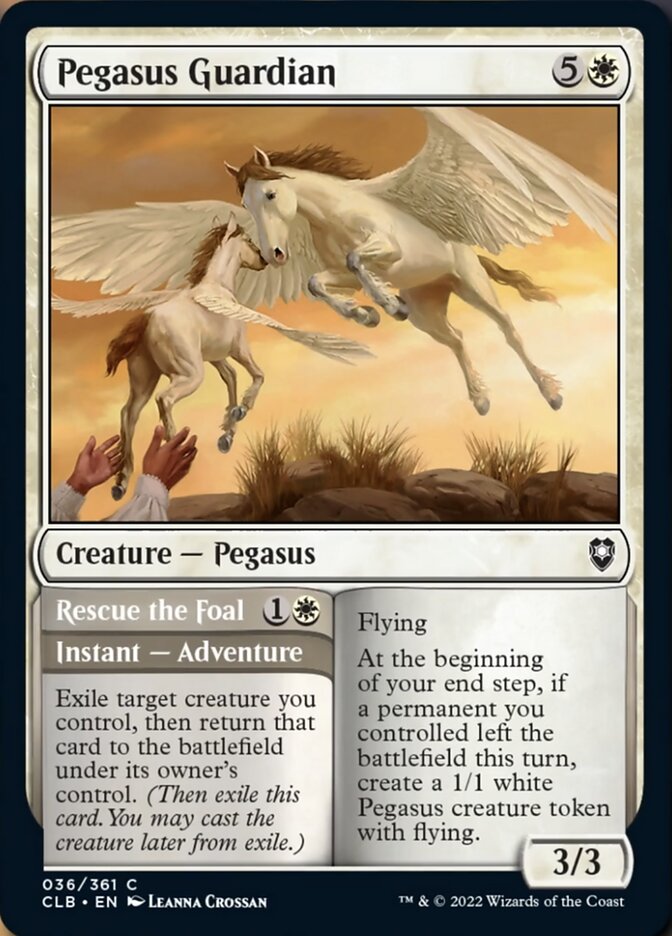 Pegasus Guardian // Rescue the Foal [Commander Legends: Battle for Baldur's Gate] | Odin's Place