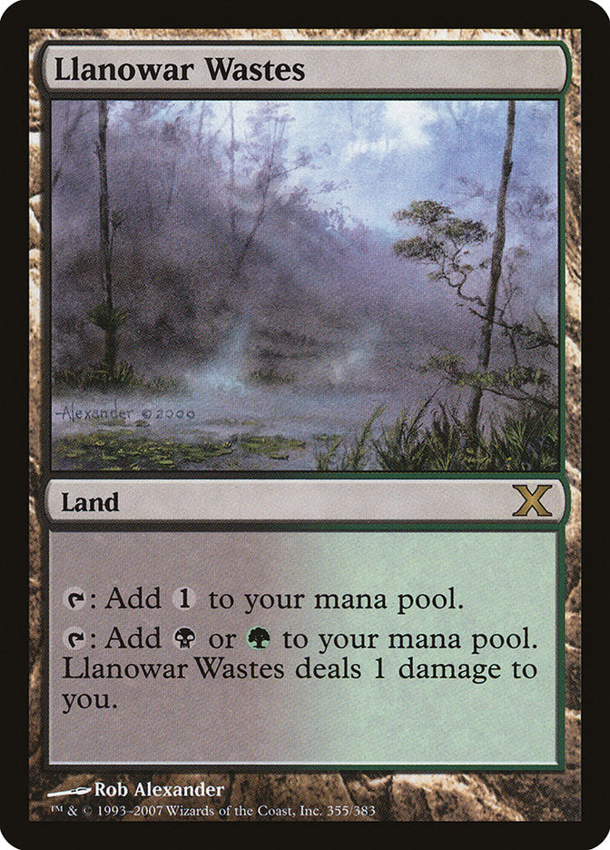 Llanowar Wastes (355) [Tenth Edition] | Odin's Place
