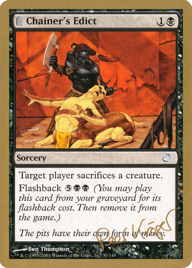 Chainer's Edict (Peer Kroger) [World Championship Decks 2003] | Odin's Place