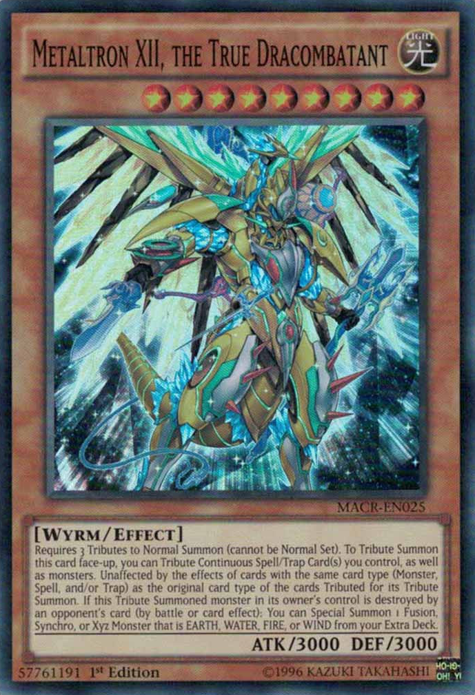 Metaltron XII, the True Dracombatant [MACR-EN025] Super Rare | Odin's Place