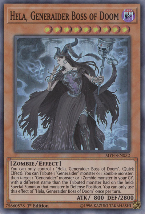 Hela, Generaider Boss of Doom [MYFI-EN032] Super Rare | Odin's Place